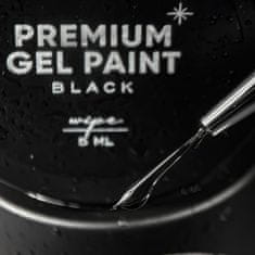 shumee NAILSOFTHEDAY Premium gel barva Black wipe - barva z lepljivo plastjo, 5 ml