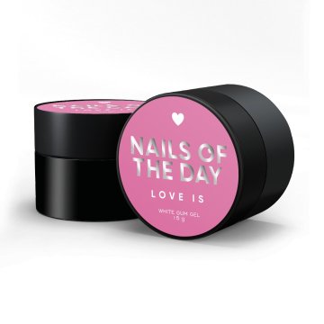 shumee NAILSOFTHEDAY Love is... White - bela gel-guma za 3D dekoracije, 15 g
