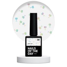 shumee NAILSOFTHEDAY Party top 08 - prozoren top s holografskimi stekli, brez lepljive plasti, 10 ml.