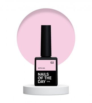 shumee NAILSOFTHEDAY Bottle gel 02 - bledo roza gel za krepitev in obnovo, 10 ml