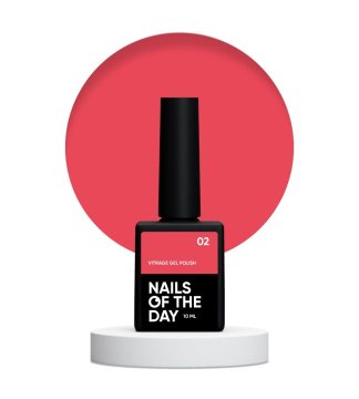 shumee NAILSOFTHEDAY Vitrage 02 - vitraž rdeči hibridni lak, 10 ml