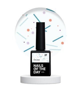 shumee NAILSOFTHEDAY Potal base 27 - nežna mlečna baza z neonskimi bleščicami, 10 ml