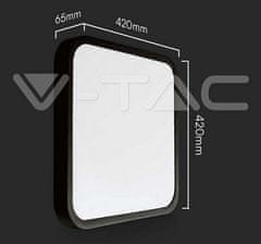 V-TAC LED plafonjera 36W 4000K 3820lm IP44 mikrovalovni senzor+daljinec IP44 črna