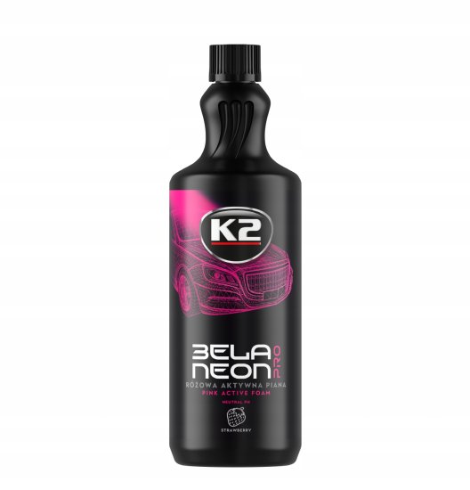 K2 Aktivna pena za avtomobile – roza, nevtralen pH, koncentrat, 1 l (K2 BELA NEON PRO)
