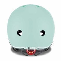 shumee Otroška kolesarska čelada Globber go light 45-51cm pastelno zelena LED