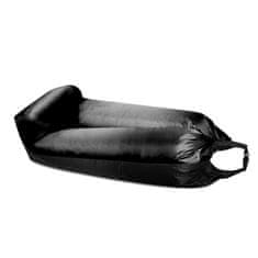 Aga Napihljiva vreča LAZY BAG 230x70 cm Črna/Črna