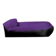 Aga Napihljiva vreča LAZY BAG 230x70 cm Črna/Vijolična