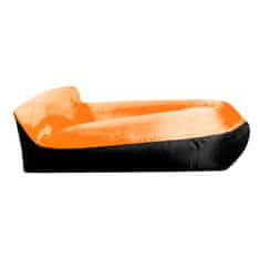 Aga Napihljiva vreča LAZY BAG 230x70 cm Črna/Oranžna
