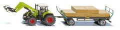 SIKU Farmer - Traktor s priključkom za baliranje in traktor 1:50