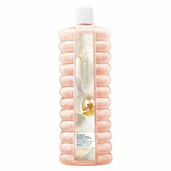 Avon Pena za kopel z vonjem breskve in vanilije ter orhideje (Bubble Bath) 1000 ml