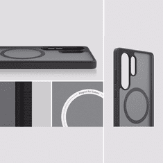 Spigen Capella MagSafe silikonski ovitek za Samsung Galaxy S25 Ultra 5G - črno prozoren