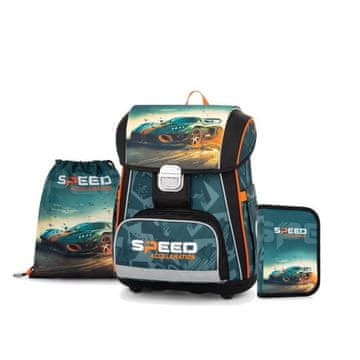 Oxybag Šolski komplet 3 kosi Premium - Avto
