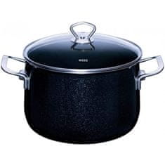 Riess Black Magic Black Set 4 keramičnih loncev s pokrovi in ponve