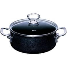 Riess Black Magic Black Set 4 keramičnih loncev s pokrovi in ponve