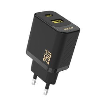 DUDAO A26T GaN polnilnik USB / USB-C 25W, črna