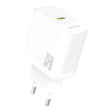 DUDAO A27 GaN polnilnik USB-C 25W, bela