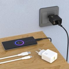 DUDAO A23 polnilnik USB 2.4A, bela