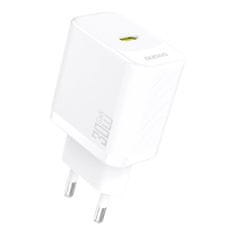 DUDAO A27P GaN polnilnik USB-C 30W, bela