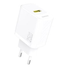 DUDAO A27S GaN polnilnik USB 25W, bela