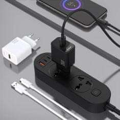 DUDAO A27S GaN polnilnik USB 25W, črna