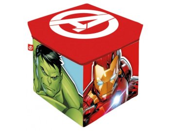 Arditex Škatla za shranjevanje s pokrovom / stolček 2v1 AVENGERS, AV15229