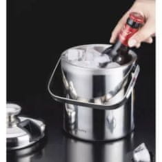 Malatec Inox set posode za led - vedro 1,3L + klešče + žlica