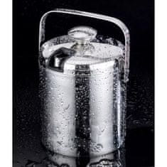 Malatec Inox set posode za led - vedro 1,3L + klešče + žlica