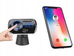 Verkgroup Avto FM oddajnik SD bluetooth 2x USB 12-24V LED RGB
