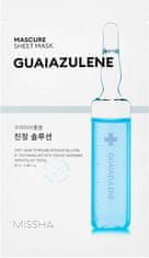MISSHA Gvajazulenova pomirjujoča maska za obraz (Mascure Sheet Mask) 28 ml