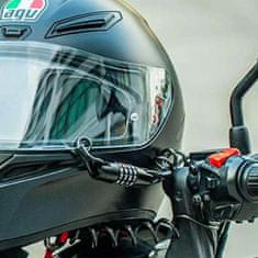 ROCKBROS T609 kombinirana ključavnica za kolo 1,5 m, črna