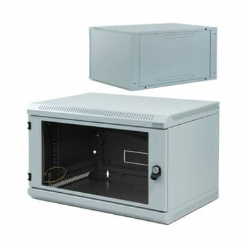 Triton kabinet zidni 6U 370 600x400 siv sestavljen
