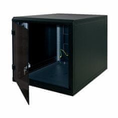 Triton kabinet zidni 12U 635 600x400 črn sestavljen