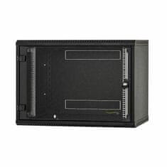 Triton kabinet zidni 6U 370 600x400 črn sestavljen