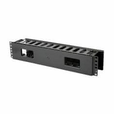 Triton organizator 2U rack plastičen s s pokrovom črn