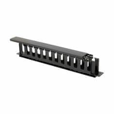 Triton organizator 1U rack plastičen s pokrovom črn