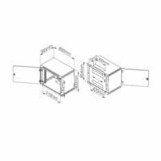 Triton kabinet zidni 18U 900 600x400 črn sestavljen