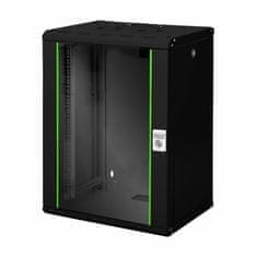 Digitus zidni kabinet 16U 820 600x450 črn sestavljen DN-19 16-U-SW
