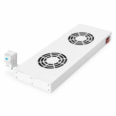 Digitus hladilna enota 2x ventilator s termo. strop/rack siva DN-19 FAN-2-HO