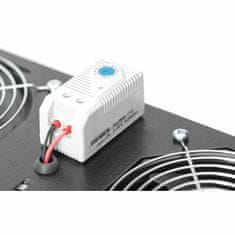 Digitus hladilna enota 2x ventilator s termostatom črna DN-19 FAN-2-WM-T-SW