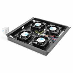 Digitus hladilna enota 4x ventilator s termostatom črna DN-19 FAN-4-B-N