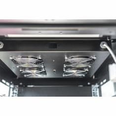 Digitus hladilna enota 4x ventilator s termostatom črna DN-19 FAN-4-B-N