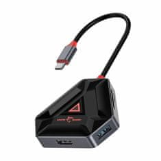 White Shark hub USB 3.1 TipC 3xA + HDMI HEXAGON