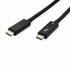 Roline kabel Thunderbolt 4 2m 40 Giga 100W črn