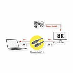 Roline kabel Thunderbolt 4 2m 40 Giga 100W črn