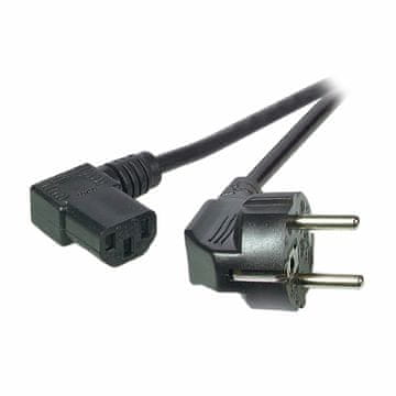EFB napajalni kabel 220V EURO 5m kotni črn