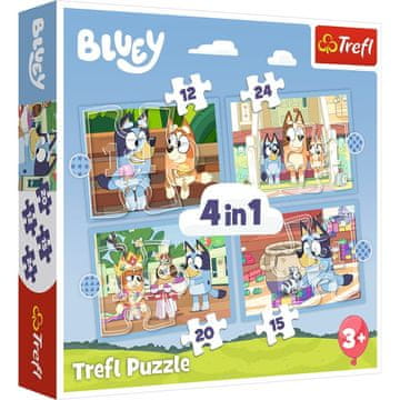 shumee Puzzle 4v1 Bluey in njegov svet 3+