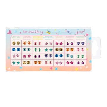 shumee Samolepilni uhani za otroke - 3D kristali set 28 parov, Souza