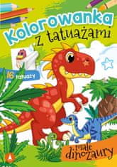 shumee Stran za barvanje tetovaže malih dinozavrov