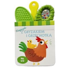 shumee Knjiga z grizalom in ropotuljico - Na podeželju
