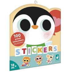 shumee Velike nalepke za večkratno uporabo na listih po 100 kosov MALE ŽIVALI 18m+, Janod